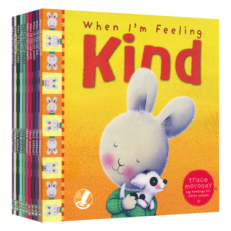 When I'm Feeling Love Kind 当我感到系列10册 扫码送音频 Trace Moroney 毛毛兔儿童图画绘本 点读版 幼儿情绪管理 英文原版图书