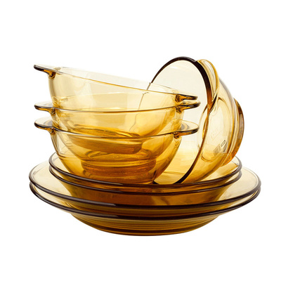 美国康宁pyrex餐具耐热玻璃饭碗