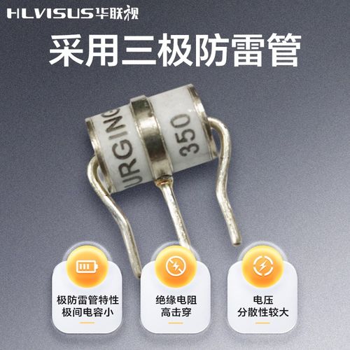 千兆导轨二合一网络防雷器网线信号监控摄像头浪涌保护避雷弱电箱