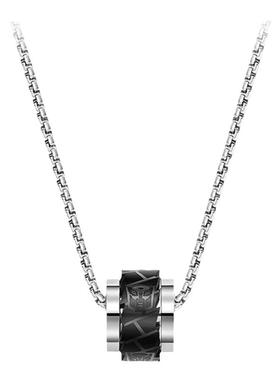 潮色绘变形金刚擎天柱项链男钛钢