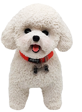 手工软陶仿真狗公仔轻奢装饰摆件