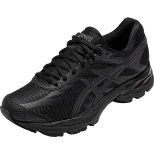 ASICS亚瑟士跑鞋女GEL-FLUX 4缓震回弹小黑鞋运动鞋1012A523-002