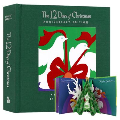 圣诞节的12天 英文原版立体书 The 12 Days of Christmas Anniversary Edition A Pop-up Celebration 圣诞主题精装 Robert Sabuda
