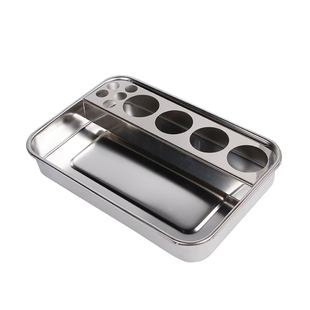 不锈钢方盘托盘换药盘纹绣托盘输液盘防碘伏方盘器械盒