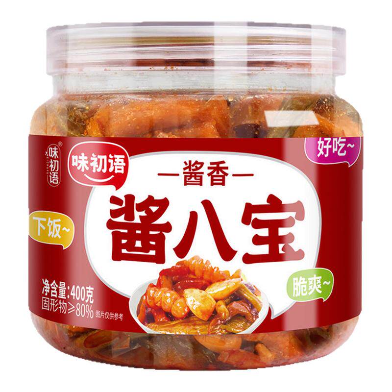 味初语麻辣萝卜干400g香脆开胃小咸菜即食下饭酱八宝腌菜早餐粥