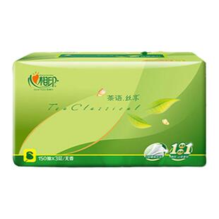 心相印抽纸纸巾150抽24包整箱家用实惠装纸抽餐巾面巾纸加量大包