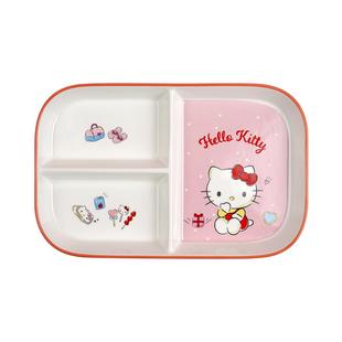 游器物三丽鸥陶瓷分格餐盘盘子餐具家用长方形儿童分格餐盘礼品