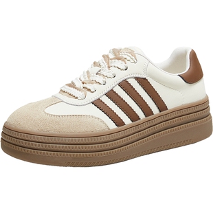 【胡可推荐】TATA他她女鞋2025舒适德训鞋女百搭