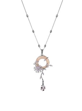 日韩女复古毛衣链简约百搭