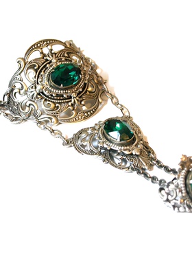 手作维多利亚哥特水晶镂空手链