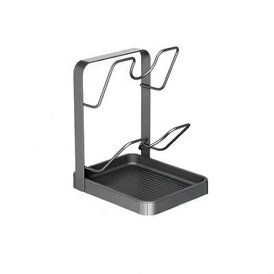 【下单立减50】厨房锅盖架锅铲托置物架菜板台面多层坐式_jh