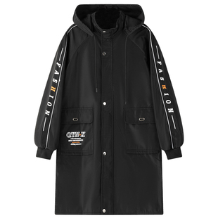 秋冬季加绒加厚工作服罩衣男新款防水物流搬运防尘耐磨劳保服大褂