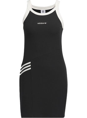 Adidas/阿迪达斯三叶草女子透气运动无袖连衣裙IU4841
