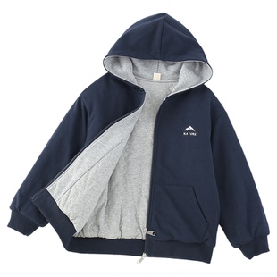 儿童夹棉棒球服男女童加棉外套秋冬季保暖棉服棉内衬学生校服神器