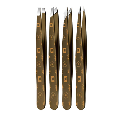 德国眉夹镊子拔毛钳眉毛夹高精密眉钳不锈钢夹子拔白头发胡子神器