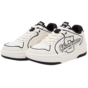 Champion冠军情侣Varsity1校队鞋潮流复古板鞋女厚底休闲运动鞋男