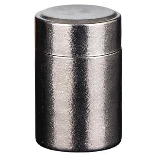 纯钛茶叶罐密封茶叶盒随身出差便携式户外露营简约储物罐储存茶罐