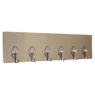 强力粘胶挂钩免打孔厨房浴室卫生间墙无痕承重连排长条粘贴勾防水