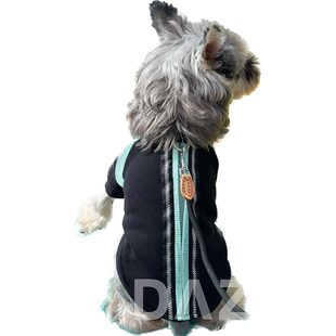 大子原创宠物狗冬季加绒保暖开衫卫衣可牵引 比熊泰迪雪纳瑞博美