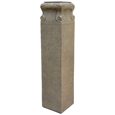 中式庭院四方祥云柱落地装饰摆件