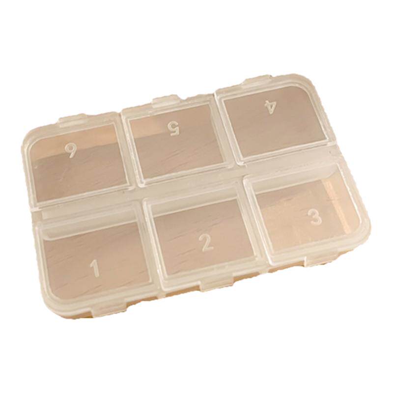 便携透明耳钉收纳盒迷你多格耳环防氧化饰品首饰盒子药盒整理神器