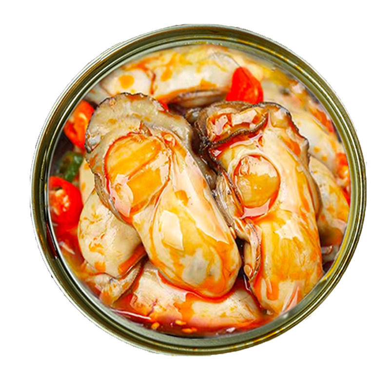 琉璃海蒜蓉麻辣生蚝罐头即食大罐正宗乳山生蚝麻辣小海鲜罐头260g
