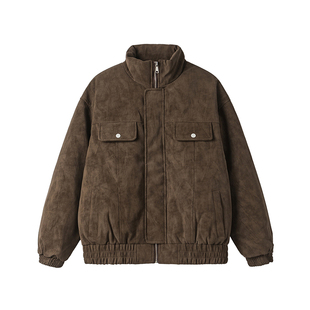 Dream made 新国标90白鸭绒工装羽绒服男款冬季加厚保暖皮衣外套