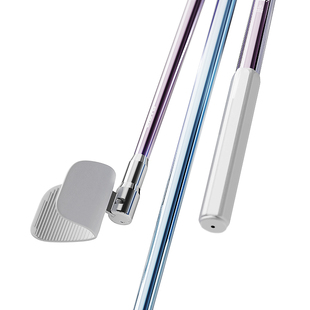 六鱼黑坑竞技独节支架25年新款电镀回弹头超轻硬黑坑专用钓鱼竿架