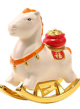 马到成功树脂工艺品新年吉祥物