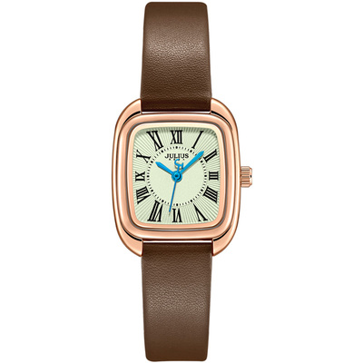 聚利时小众轻奢复古方形女士手表