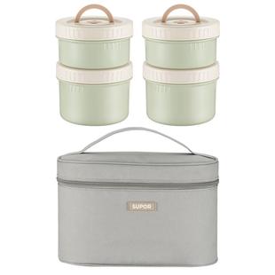 苏泊尔陶瓷保温饭盒学生带饭上班族2025新款便当餐盒可微波炉加热