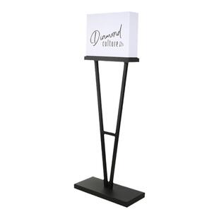 落地展示牌亚克力通体发光灯箱定制充电牌户外广告牌可移动招牌