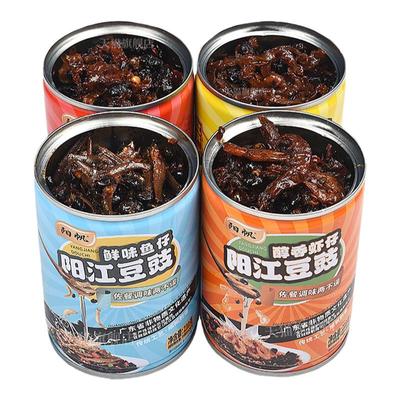 阳帆牌阳帆即食豆豉4罐四个口味