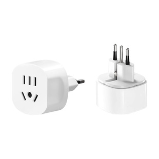 公牛两脚转三脚插头插座转换器二孔转三孔转接头2变3项排插不带线