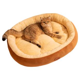 猫窝冬季保暖四季通用半封闭式加厚中小型犬狗窝垫子宠物冬季睡垫