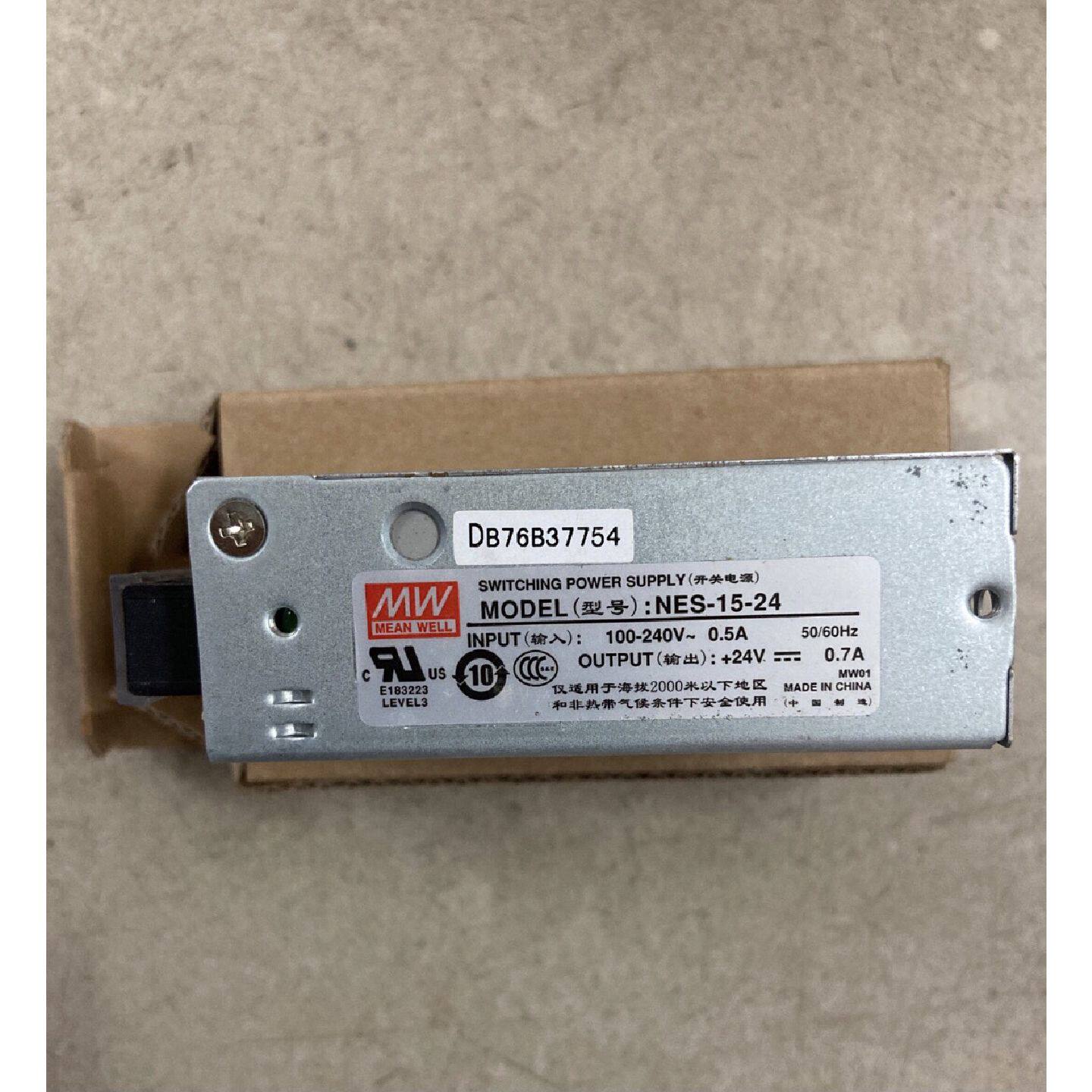 台湾明纬MW开关电源NES-15-24 24Ｖ0.7Ａ 15W室内电源
