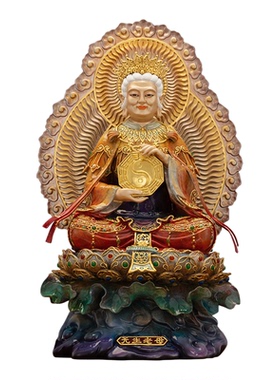 康盛黄铜供奉摆件中式无声老母像