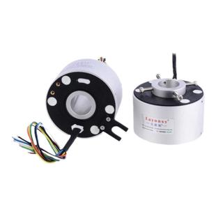 铝轴塑轴过孔导电滑环360度旋转集电环大孔径大功率高温防水定制