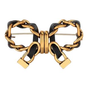 独特蝴蝶结胸针女高档奢华气质小香风别针精致时尚高级感胸花配饰