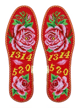 爱你一生一世玫瑰七层棉布带花边