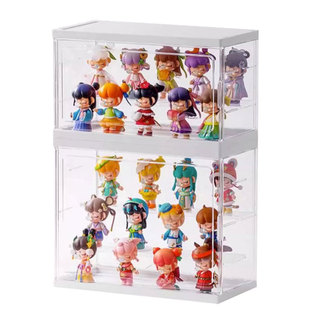 积木宅展示盒适用于LOZ街景积木 周边产品防尘收纳透明主题展示柜