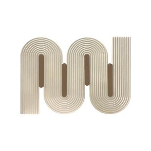 曲影回环现代砂岩雕刻装饰画客厅餐厅玄关卧室高级感实物装置画