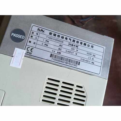 议价欧瑞变频器F100G0004S2B0.4kW220V成维修