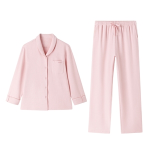 【郭晶晶同款】全棉时代男女双面绒磨毛半边绒家居服睡衣情侣套装