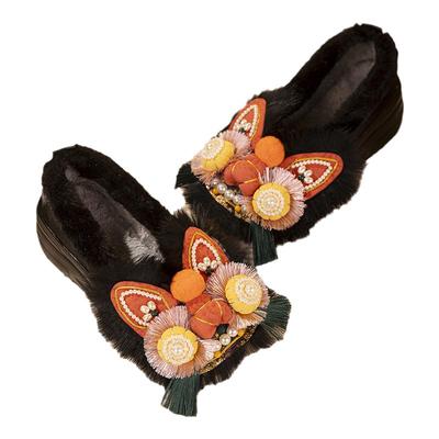 舞绣缘原创手工定制款绣花虎头鞋