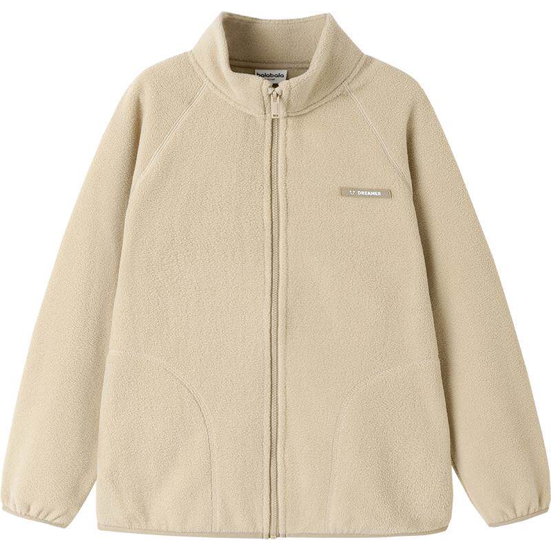 【商场同款】巴拉巴拉儿童外套男女童新款童装冬摇粒绒防静电