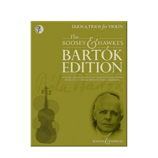 贝拉 巴托克 小提琴二重奏和三重奏 2-3把小提琴 附CD 博浩原版乐谱书  Bela Bartok Duos and Trios for Violin BH 13222