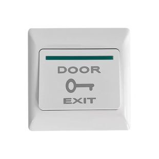 门禁开关出门按钮86型暗装自复位回弹开关电源面板门禁专用金属不锈钢触摸红外感应常开开关面板窄款