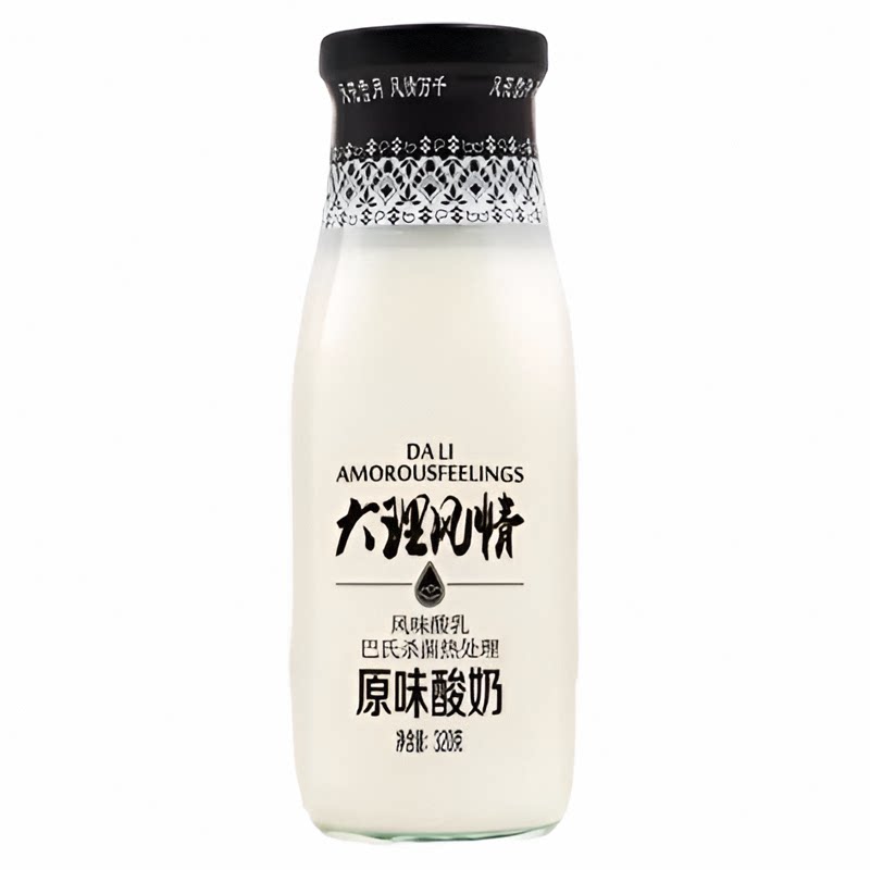 欧亚大理风情酸奶常温酸奶320g*10瓶原味熟酸奶鲜花乳制品