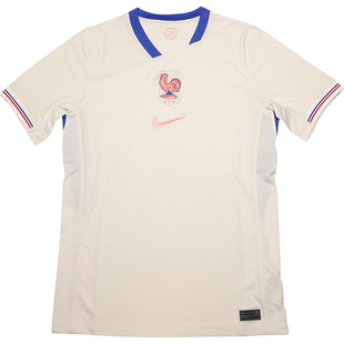 天天正品耐克2025法国客场球迷版足球服印号比赛球衣FZ9023-110